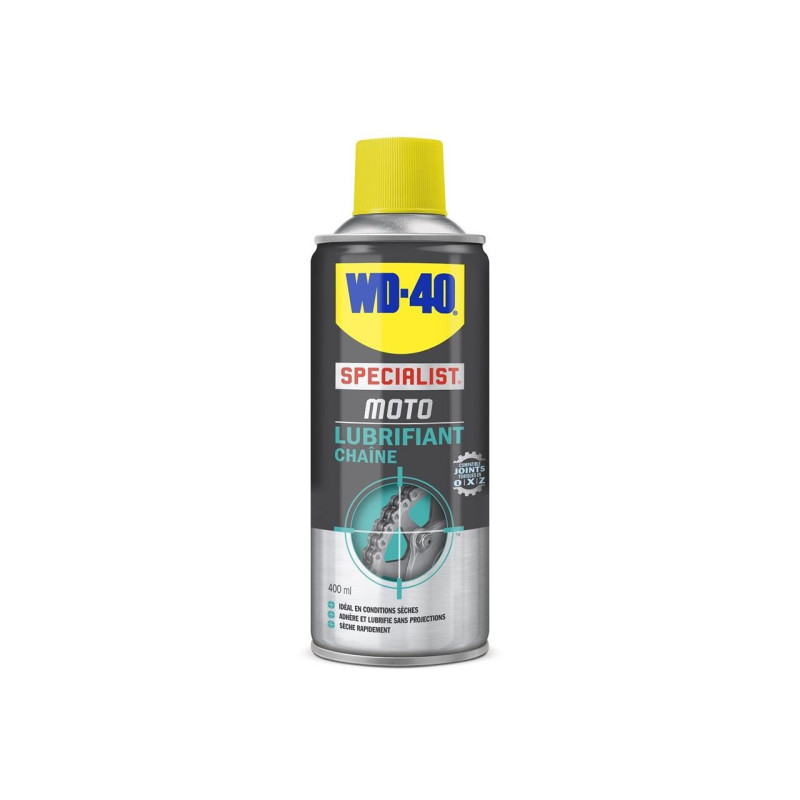 WD40 Specialist Lubrifiant Chaîne Moto 400ml conditions séches