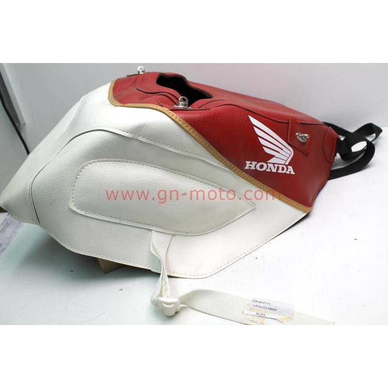 HOUSSE DE SELLE  BLANC/ ROUGE HONDA CBR 600F 1987/1990