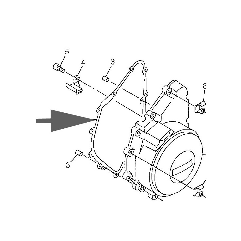 JOINT COUVERCLE ALTERNATEUR FJR