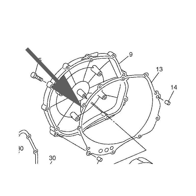 JOINT COUVERCLE EMBRAYAGE FJR