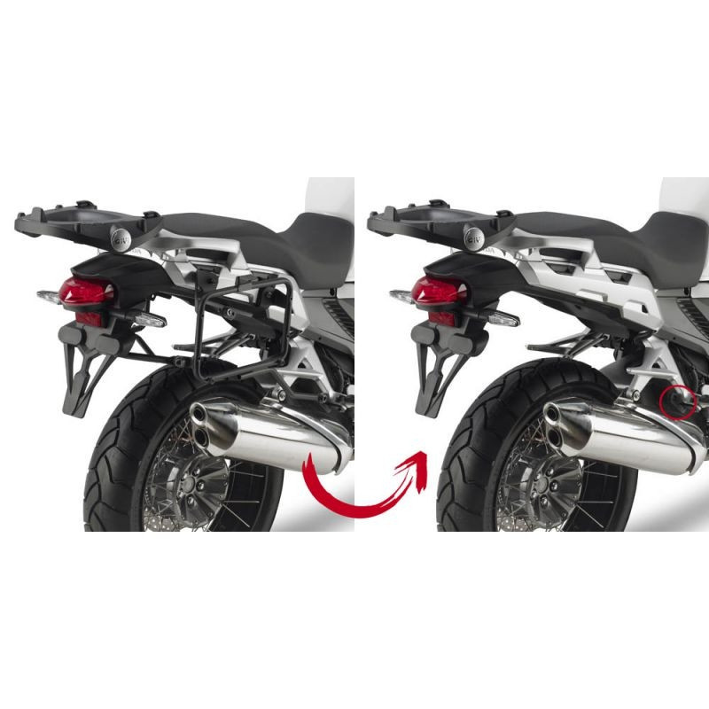 SUPPORT POUR VALISE LATERALE GIVI PLR11104 GIVI MONOKEY VFR1200X Crosstourer 2012 A 2019