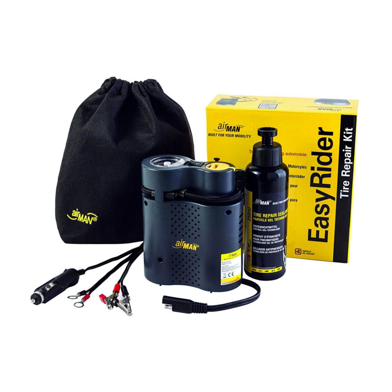 Kit mini-compresseur + bombe anticrevaison AIRMAN EasyRider