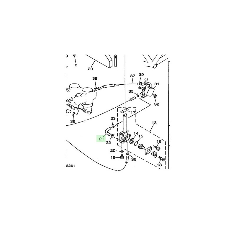 DURITE ESSENCE ROBINET/ POMPE  850 TRX  1996-2000