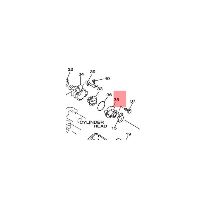 COUVERCLE CALOSTAT 850  TDM 4TX 1996 2001 TRX et 900 TDM