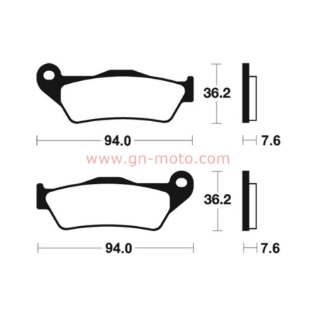 PLAQUETTES FREIN AVANT  TECNIUM MF171 660 XTZ 2008 2011