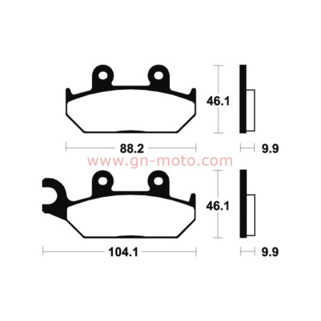 PLAQUETTES FREIN AVANT TECNIUM MR150 660 XTZ 1991-1998