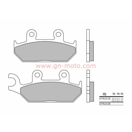 PLAQUETTES FREIN AVANT BREMBO 07YA25SA 660 XTZ 1991-1998