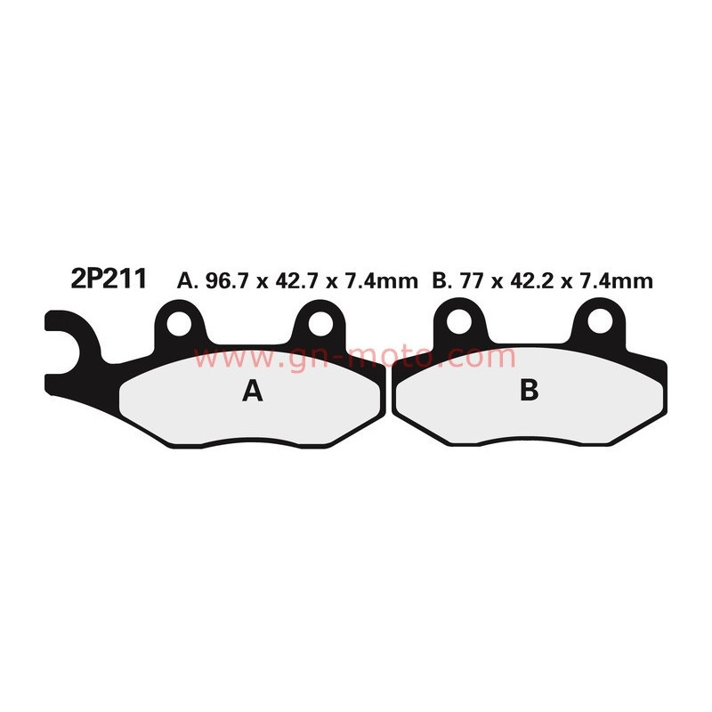 PLAQUETTES FREIN AVANT GAUCHE 750 XTZ NISSIN 2P212NS