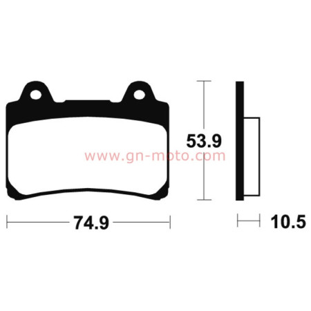 PLAQUETTES DE FREIN AVANT 850 TDM 3VD 1991-1995 TECNIUM MF90