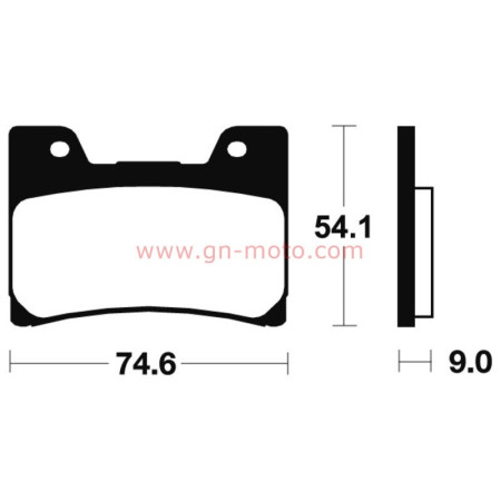 PLAQUETTES DE FREIN AVANT 850 TDM 4TX 1996/2001  (1 PAIRE)