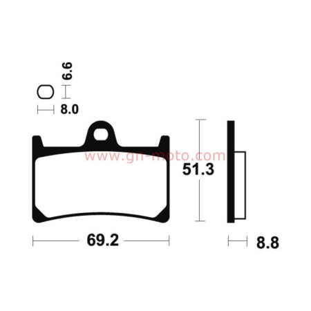  PLAQUETTES FREIN AVANT  900TDM R1 R6 FJR...