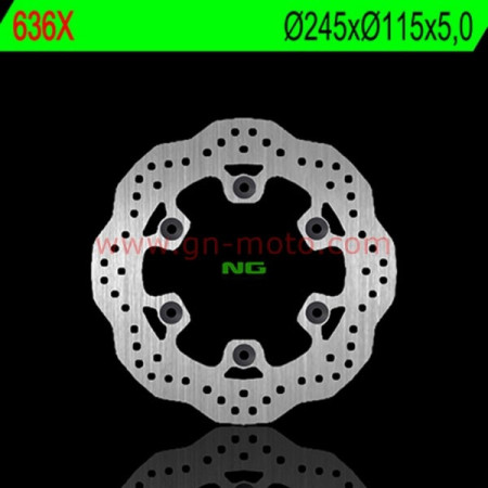 DISQUE FREIN  ARRIERE PETALES NG 636X TOUTES TDM TRX YZF 750 ET 1000