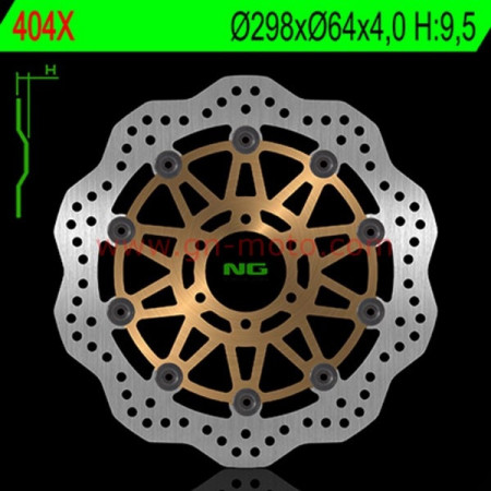 DISQUE FREIN AVANT NG BRAKES TULIPES 404X TOUTES 850 TDM TRX