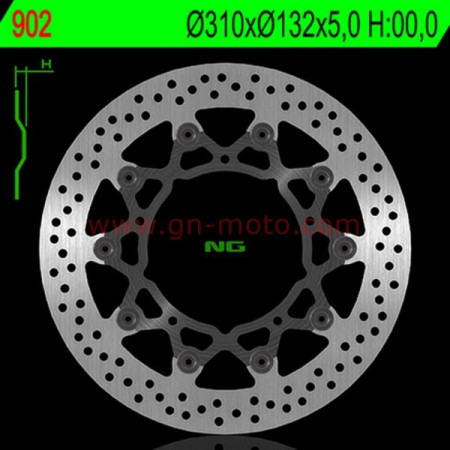 DISQUE FREIN AVANT NG BRAKES 902 TOUTES XTZ1200