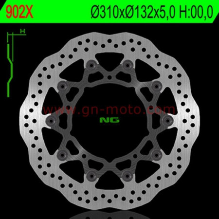 DISQUE FREIN AVANT NG BRAKES PETALES 902X TOUTES XTZ1200