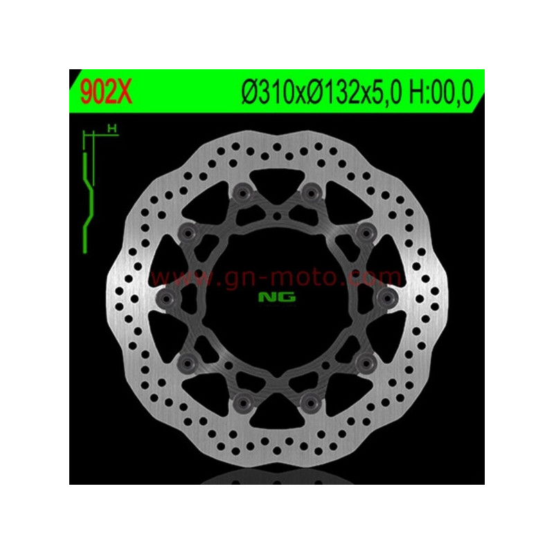 DISQUE FREIN AVANT NG BRAKES PETALES 902X TOUTES XTZ1200