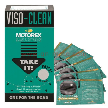 LINGETTES NETTOYANTES VISIERES ET CASQUES MOTOREX VISO-CLEAN