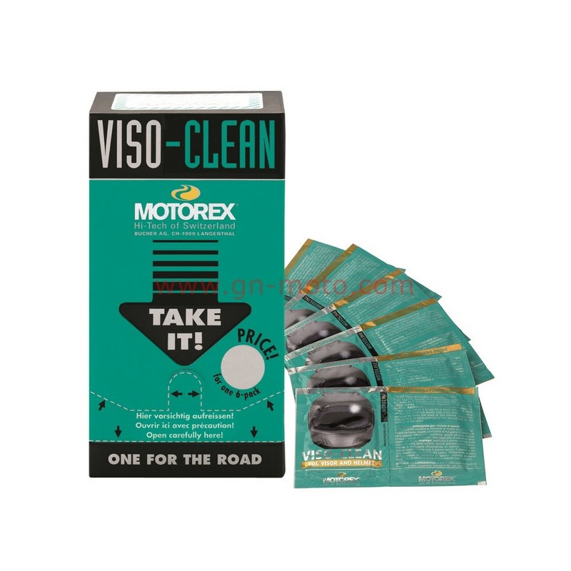 LINGETTES NETTOYANTES VISIERES ET CASQUES MOTOREX VISO-CLEAN