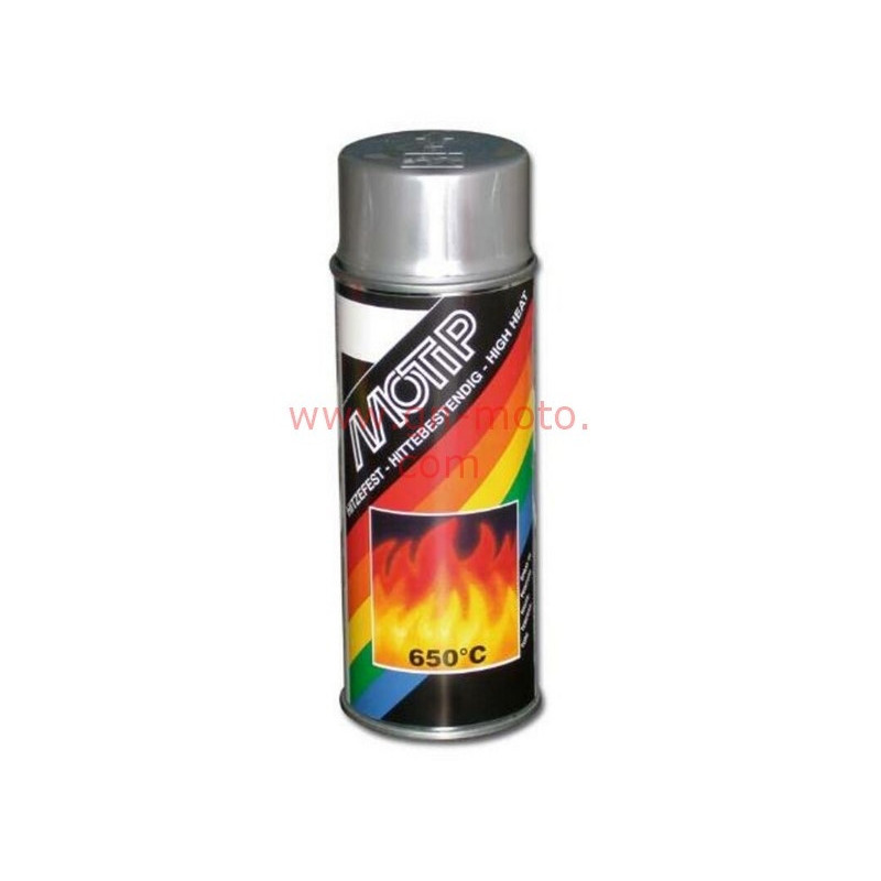 PEINTURE HAUTE TEMPERATURE ARGENTE MOTIP 400ml