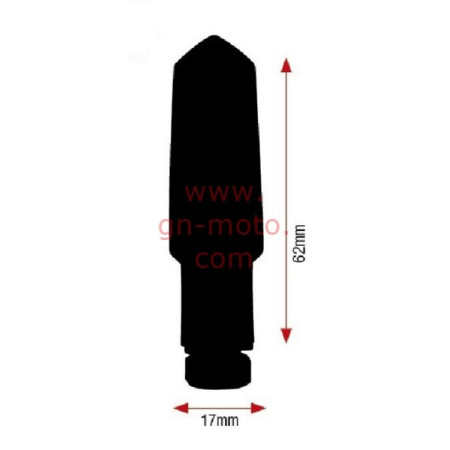 CLIGNOTANTS V PARTS BUD LED NOIR UNIVERSEL