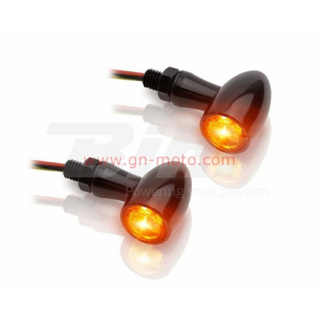 CLIGNOTANTS LED V-PARTS + FEU ARRIERE ALU NOIR