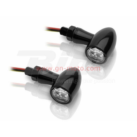 CLIGNOTANTS LED V-PARTS + FEU ARRIERE ALU NOIR