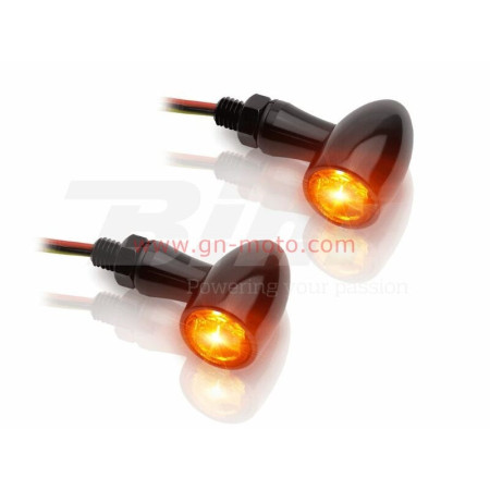 CLIGNOTANTS LED V-PARTS + VEILLEUSE AVANT ALU NOIR