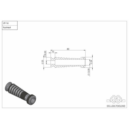 REPOSE-PIEDS PILOTE GILLES TOOLING SPORT ALU  MT09 TRACER 2014-2020