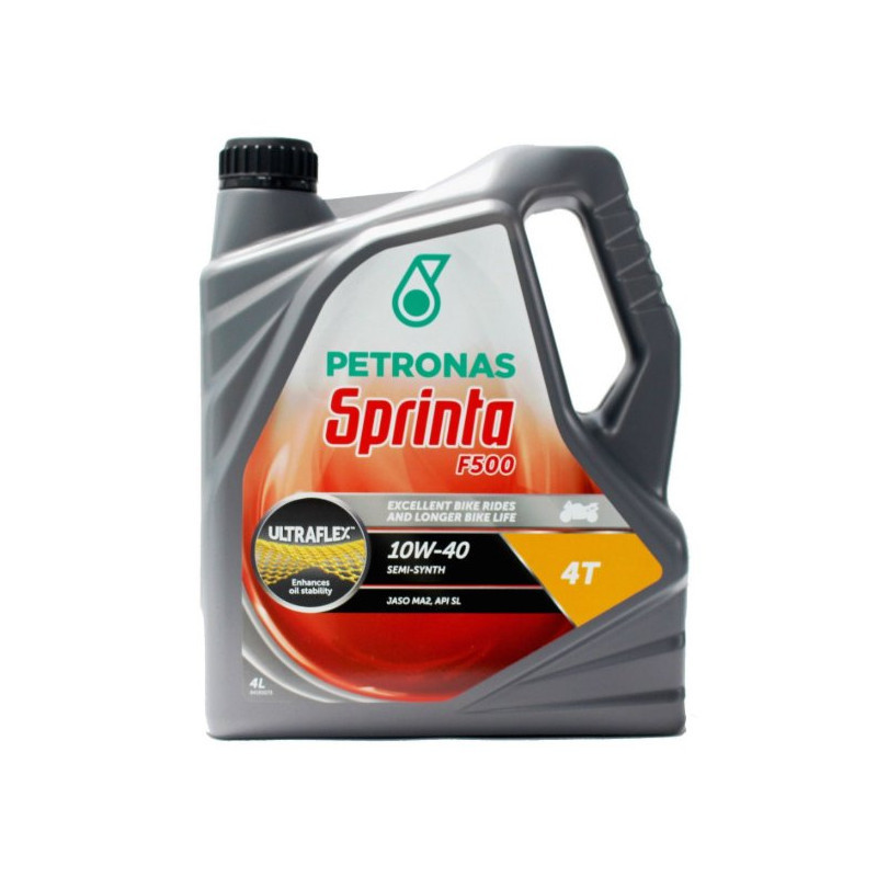 BIDON 4 Litres PETRONAS SPRINTA F500 SEMI-SYNTH 10W40 4 Temps