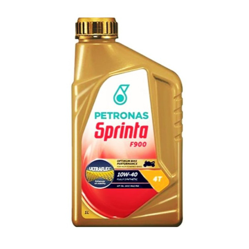 BIDON 1 Litre PETRONASSPRINTA F900 100% SYNTH 10W40 4 TEMPS 