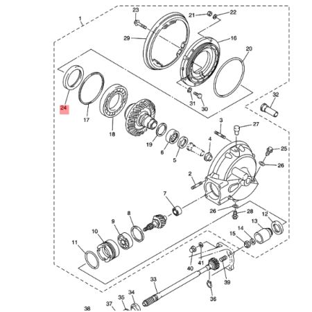 joint spi neuf renvoi angle yamaha fjr 900xj XVS BT 93102-70167