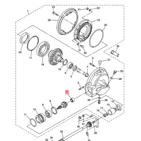 petit roulement neuf du couple conique yamaha fjr xvz 2h7-46102-00