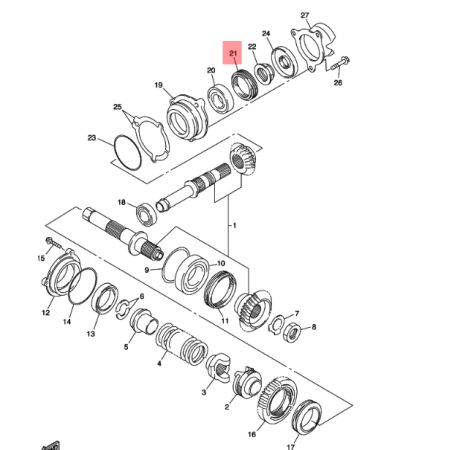 ecrou neuf sortie moteur toute yamaha 1300 fjr 90179-68001 