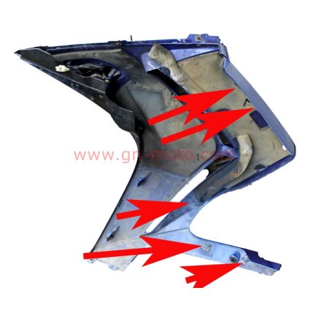 Flanc Carénage Droit Yamaha 1300 FJR 2003-2005 5VS-Y283K-10-P1 | Occasion