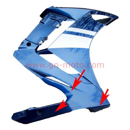 flanc droit Yamaha 1300 FJR 2006-2012 3P6-Y283K-10-P2| Occasion