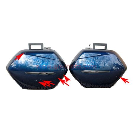 paire valises bleues avec clé yamaha 1300 FJR 2001-2021 | Occasion