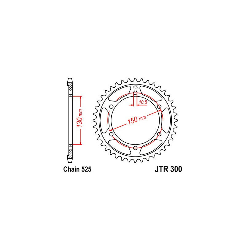 COURONNE ACIER TRX ET 900 TDM DE 39 A 49 DTS