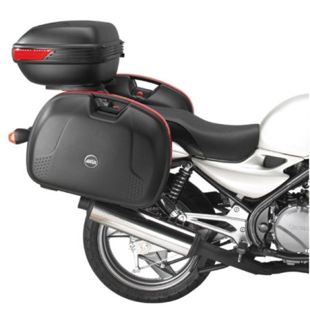 PAIRE VALISES LATERALES NOIRES MONOKEY E22