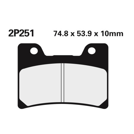 PLAQUETTES DE FREIN AVANT 850 TDM 4TX 1996/2001  (1 PAIRE)