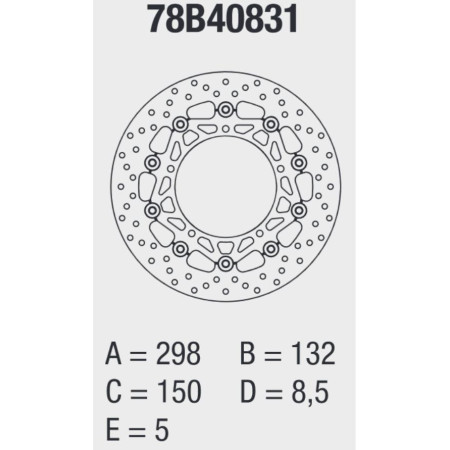 DISQUE FREIN AVANT "BREMBO ORO" TOUTES 900 TDM  + FJR 2001-2002