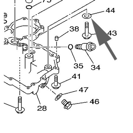 JOINT DU PETIT BOUCHON DE VIDANGE TDM TRX (CLE DE 12mm)